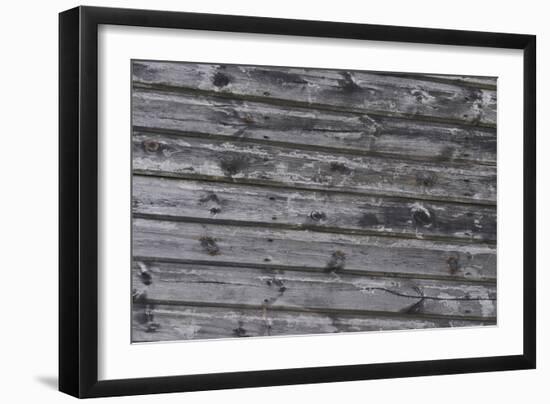 Old Wooden Slats of a Seaside Hut-Natalie Tepper-Framed Photo