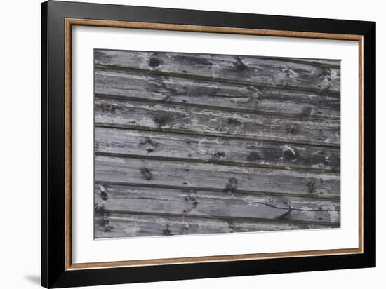 Old Wooden Slats of a Seaside Hut-Natalie Tepper-Framed Photo