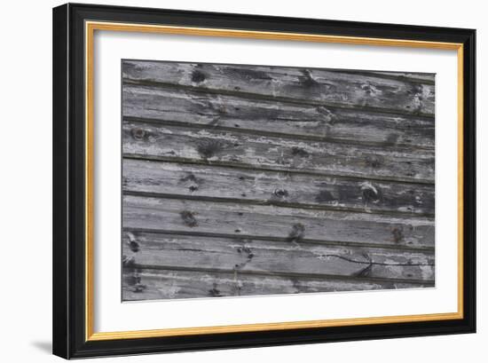 Old Wooden Slats of a Seaside Hut-Natalie Tepper-Framed Photo