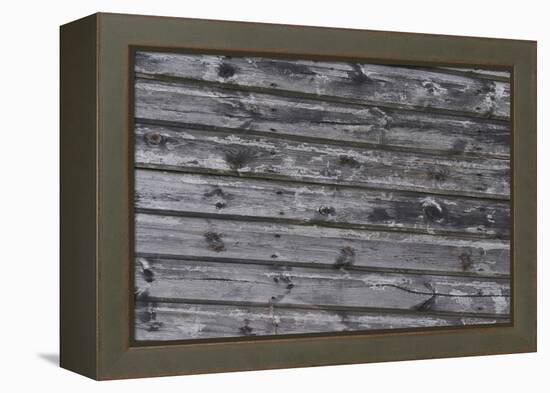 Old Wooden Slats of a Seaside Hut-Natalie Tepper-Framed Stretched Canvas