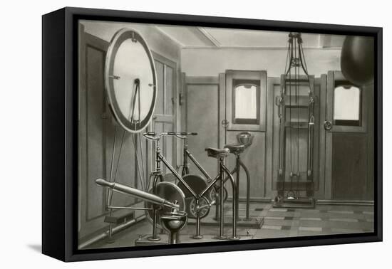 Old Work Out Gym-null-Framed Stretched Canvas