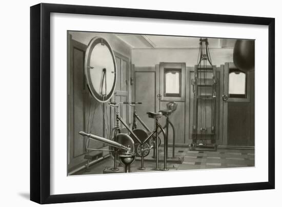 Old Work Out Gym-null-Framed Premium Giclee Print