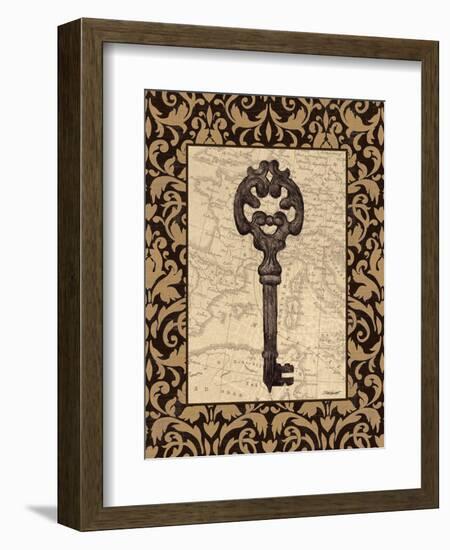 Old World Key I-Todd Williams-Framed Art Print