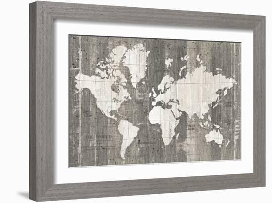 Old World Map Neutral-Wild Apple Portfolio-Framed Art Print