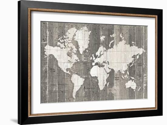 Old World Map Neutral-Wild Apple Portfolio-Framed Art Print