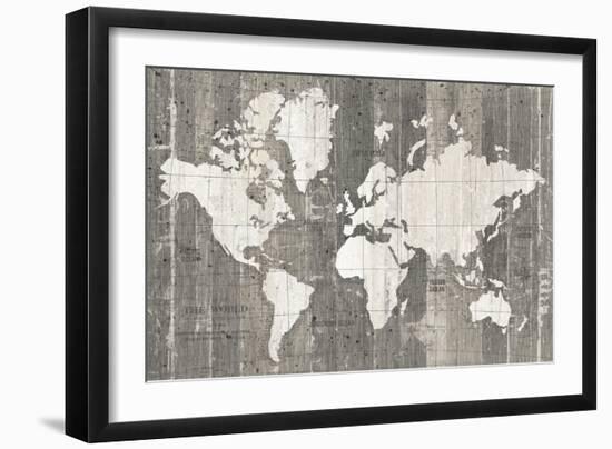 Old World Map Neutral-Wild Apple Portfolio-Framed Art Print