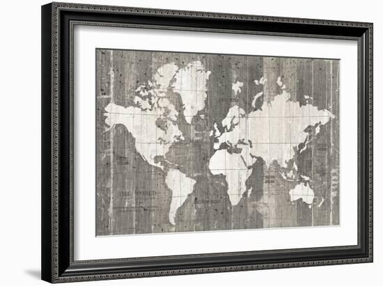 Old World Map Neutral-Wild Apple Portfolio-Framed Art Print