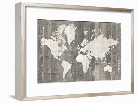 Old World Map Neutral-Wild Apple Portfolio-Framed Art Print