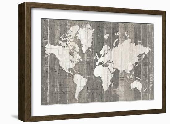 Old World Map Neutral-Wild Apple Portfolio-Framed Premium Giclee Print