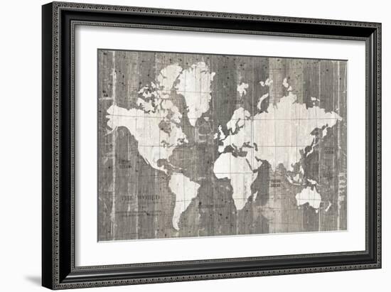 Old World Map Neutral-Wild Apple Portfolio-Framed Premium Giclee Print