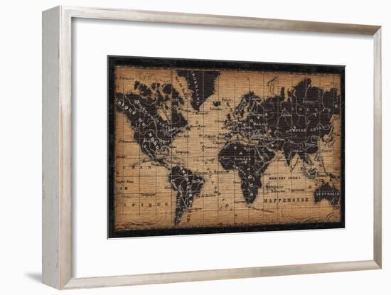 Old World Map-null-Framed Art Print