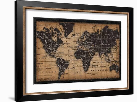 Old World Map-null-Framed Art Print