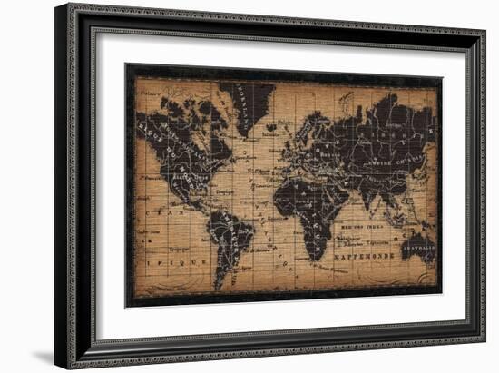 Old World Map-null-Framed Art Print