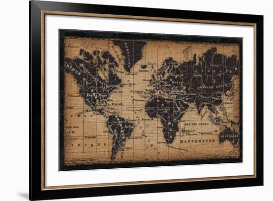 Old World Map-null-Framed Art Print