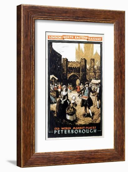 Old World Market Places Peterborough-null-Framed Art Print