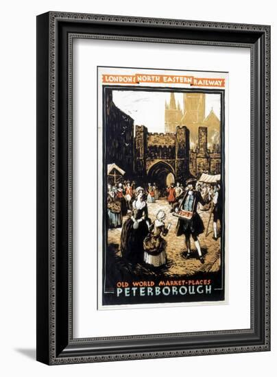 Old World Market Places Peterborough-null-Framed Art Print