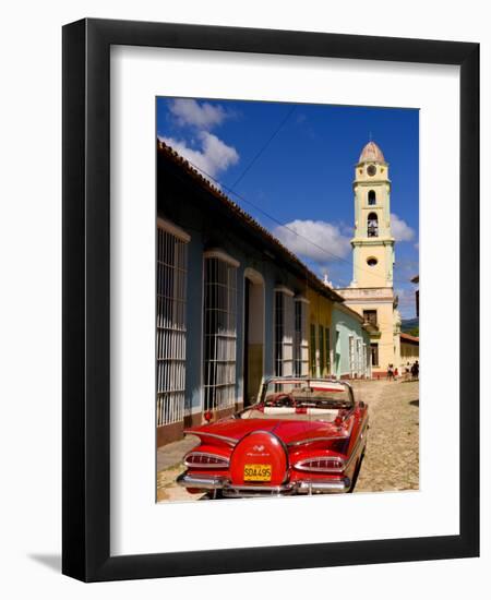 Old Worn 1958 Classic Chevy, Trinidad, Cuba-Bill Bachmann-Framed Photographic Print