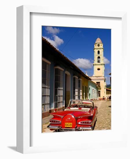 Old Worn 1958 Classic Chevy, Trinidad, Cuba-Bill Bachmann-Framed Photographic Print