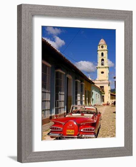 Old Worn 1958 Classic Chevy, Trinidad, Cuba-Bill Bachmann-Framed Photographic Print