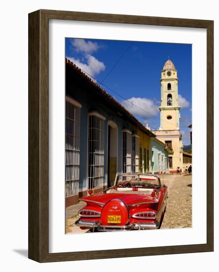 Old Worn 1958 Classic Chevy, Trinidad, Cuba-Bill Bachmann-Framed Photographic Print