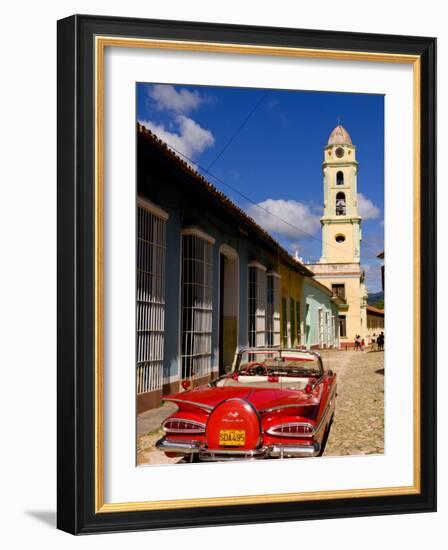 Old Worn 1958 Classic Chevy, Trinidad, Cuba-Bill Bachmann-Framed Photographic Print