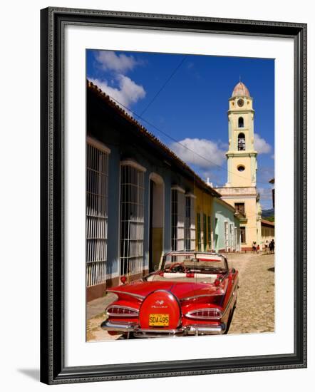 Old Worn 1958 Classic Chevy, Trinidad, Cuba-Bill Bachmann-Framed Photographic Print