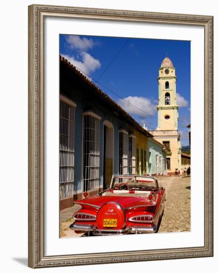 Old Worn 1958 Classic Chevy, Trinidad, Cuba-Bill Bachmann-Framed Photographic Print