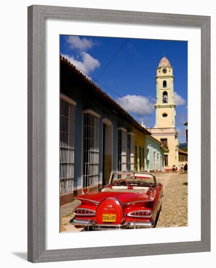 Old Worn 1958 Classic Chevy, Trinidad, Cuba-Bill Bachmann-Framed Photographic Print