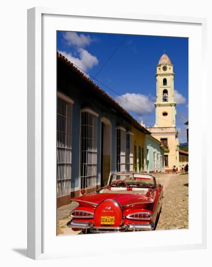 Old Worn 1958 Classic Chevy, Trinidad, Cuba-Bill Bachmann-Framed Photographic Print