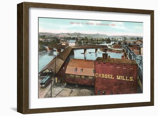 Old Y Bridge, Zanesville-null-Framed Art Print