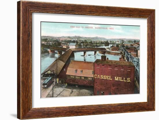 Old Y Bridge, Zanesville-null-Framed Art Print