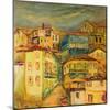 Old Yellow Village Houses-kirilstanchev-Mounted Art Print