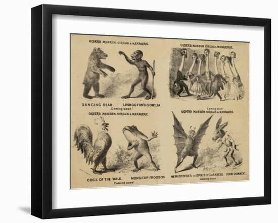 Older's Museum, Circus and Menagerie-null-Framed Giclee Print