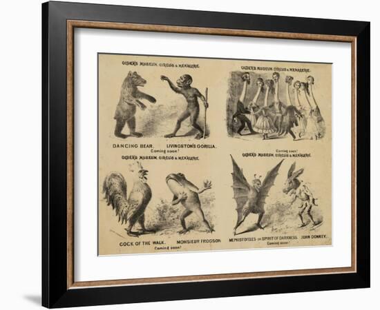 Older's Museum, Circus and Menagerie-null-Framed Giclee Print