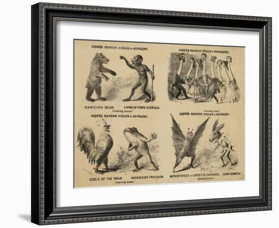 Older's Museum, Circus and Menagerie-null-Framed Giclee Print