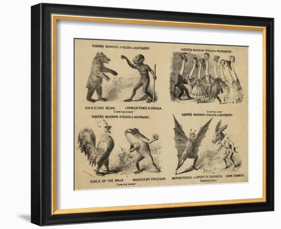 Older's Museum, Circus and Menagerie-null-Framed Giclee Print