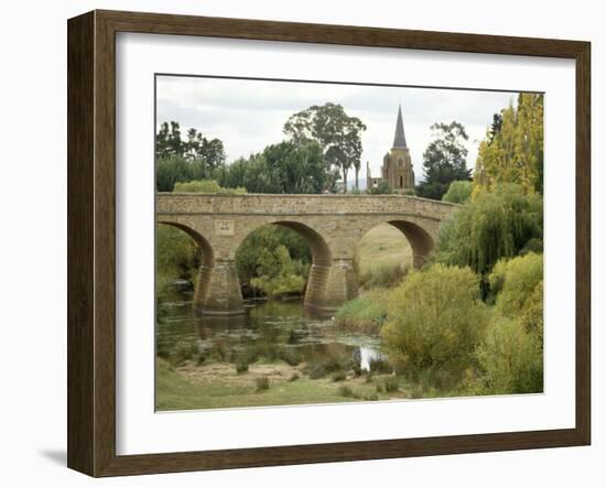 Oldest Bridge in Australia, Dating Form 1823, Richmond, Tasmania, Australia-Ken Gillham-Framed Photographic Print