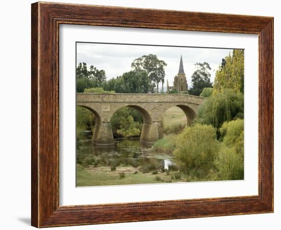 Oldest Bridge in Australia, Dating Form 1823, Richmond, Tasmania, Australia-Ken Gillham-Framed Photographic Print