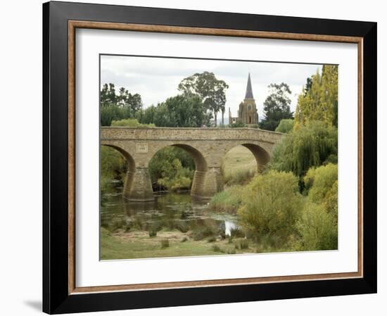 Oldest Bridge in Australia, Dating Form 1823, Richmond, Tasmania, Australia-Ken Gillham-Framed Photographic Print