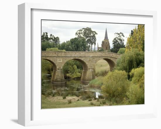 Oldest Bridge in Australia, Dating Form 1823, Richmond, Tasmania, Australia-Ken Gillham-Framed Photographic Print