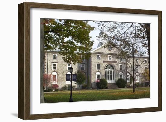 Oldest Dickinson College Building, Old West Hall, Built in 1803-null-Framed Giclee Print