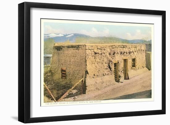 Oldest House in America, Santa Fe-null-Framed Art Print