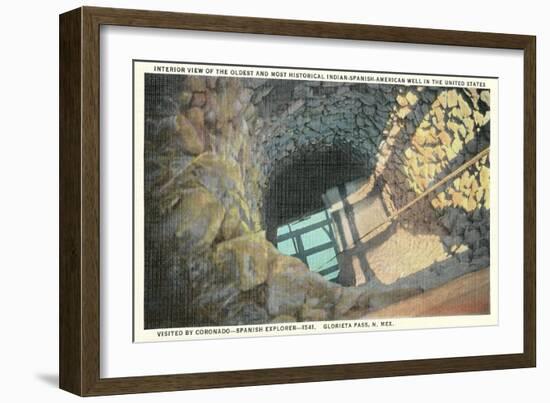 Oldest Indian-Spanish-American Well in United States-null-Framed Art Print