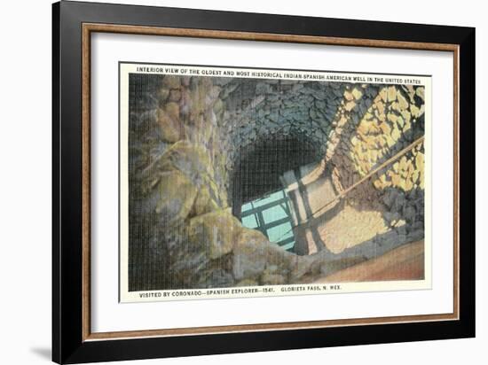 Oldest Indian-Spanish-American Well in United States-null-Framed Art Print