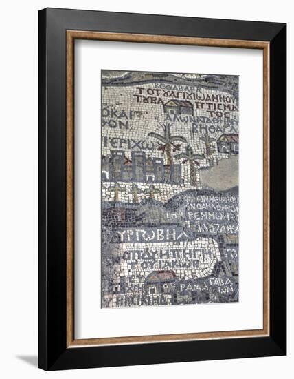 Oldest Map of Palestine, Mosaic, Dated Ad 560, St. George's Church, Madaba, Jordan, Middle East-Richard Maschmeyer-Framed Photographic Print