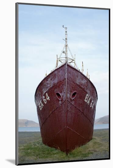 Oldest Steal Ship in Iceland, Gardar Ba 64, Osafjšrdur, Patreksfjšrdur, Westfjords, West Iceland-Julia Wellner-Mounted Photographic Print