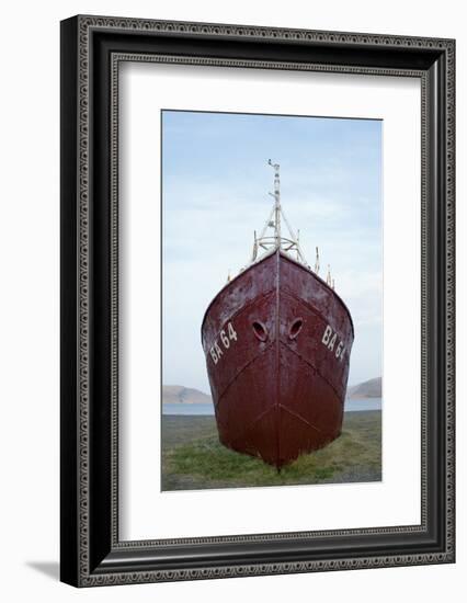 Oldest Steal Ship in Iceland, Gardar Ba 64, Osafjšrdur, Patreksfjšrdur, Westfjords, West Iceland-Julia Wellner-Framed Photographic Print