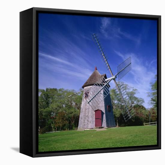 Oldest Windmill on Cape Cod, Dating from 1680, at Eastham, Massachusetts, New England, USA-Roy Rainford-Framed Premier Image Canvas