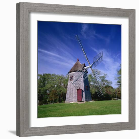 Oldest Windmill on Cape Cod, Dating from 1680, at Eastham, Massachusetts, New England, USA-Roy Rainford-Framed Photographic Print