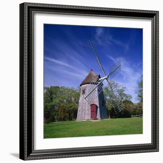 Oldest Windmill on Cape Cod, Dating from 1680, at Eastham, Massachusetts, New England, USA-Roy Rainford-Framed Photographic Print